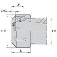 LNABER32M LOCKNUT-COOLANT STYLE - Best Tool & Supply