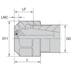 LNHABER16M COOLANT LOCKNUT - Best Tool & Supply