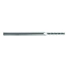 .5mm Dia. - 75mm OAL - Extra Reach - Ball Nose-AD-Carbide End Mill - 3FL - Best Tool & Supply