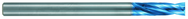 3.5mm Dia. X 100mm OAL 10XD-Carbide Drill-Flat Point -Aqua EX Coated - Best Tool & Supply