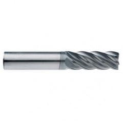 3/16" Dia. - 9/16 LOC - 2" OAL - .015 Radius 5 FL Carbide End Mill-AlCrN-X - Best Tool & Supply