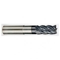 1/2" Dia. - 5/8" LOC - 6" OAL - .015 Radius 5 FL Carbide End Mill-AlCrN-X - Best Tool & Supply