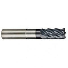 5/8" Dia. - 3/4" LOC - 5 OAL Ball Nose 5 FL Carbide S/E HP End Mill-AlCrNX - Best Tool & Supply