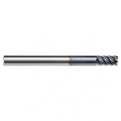 1/8" Dia. - 1/2" LOC - 1-1/2" OAL - .015 Radius 5 FL Carbide End Mill-AlTiN-x - Best Tool & Supply