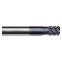 1/8" Dia. - 1/4" LOC - 2-1/2" OAL - .015 Radius 5 FL Carbide End Mill-Uncoated - Best Tool & Supply