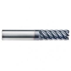 1/4" Dia. - 3/4" LOC - 2-1/2" OAL - 6 FL Carbide End Mill-AlTiN-x - Best Tool & Supply