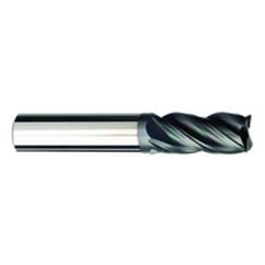 1/2 Dia. x 3 Overall Length 4-Flute Square End Solid Carbide SE End Mill-Round Shank-Center Cut-AlCrN-X - Best Tool & Supply