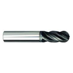 5/16" Dia. - 2-1/2" OAL Ball Nose AlCrN-X-EM - 4 FL - Best Tool & Supply