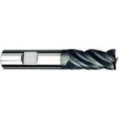 3/8 Dia. x 3 Overall Length 4-Flute Square End Solid Carbide SE End Mill-Weldon Shank-Center Cut-AlCrN-X - Best Tool & Supply