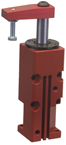 Round Threaded Body Pneumatic Swing Cylinder - #8416 .50'' Vertical Clamp Stroke - With Arm - RH Swing - Best Tool & Supply