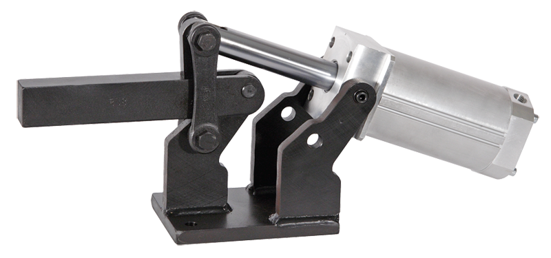 #858 Pneumatic Power Solid Style; 4000 lbs Holding Capacity - Toggle Clamp - Best Tool & Supply