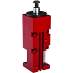 Block Style Pneumatic Swing Cylinder - #8115-LA .38'' Vertical Clamp Stroke - RH Swing - Best Tool & Supply