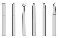 CARBIDE DIAM BURR SET#2 D/C METRIC - Best Tool & Supply