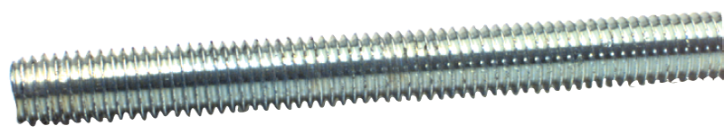 Threaded Rod - 1-1/2-12; 3 Feet Long; Zinc Plated - Best Tool & Supply