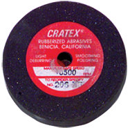 4 x 3/8 x 1/2'' - Resin Bonded Rubber Wheel (Coarse Grit) - Best Tool & Supply