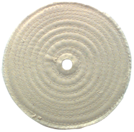 6 x 1/2 - 1'' (80 Ply) - Cotton Sewed Type Buffing Wheel - Best Tool & Supply