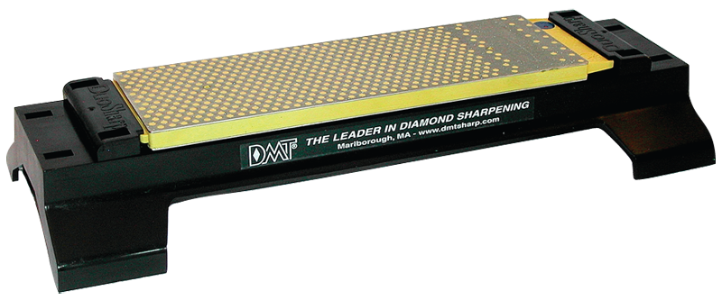 8 x 2-5/8 x 3/8" - Fine/Coarse Grit - Rectangular Bench Model Duo-Sharp Diamond Whetstone with Base - Best Tool & Supply