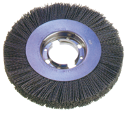 6" Diameter - 2" Arbor Hole - 120 SC Abrasive Nylon Straight Wheel - Best Tool & Supply