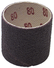 1/2 x 1'' - 80 Grit - A/O Resin Bond Abrasive Band - Best Tool & Supply