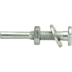 Fits 1/2″ Arbor Hole-1/4″ Shank - 1 7/8″ Overall Length - Flat Head Arbor for Abrasives - Best Tool & Supply