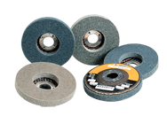 4-1/2 x 7/8'' - Fine Grit - Silicon Carbide BriteRite Type 27 Unitized Wheel - Best Tool & Supply