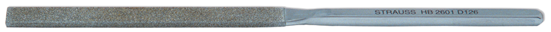 4'' Diamond Length - 8-1/2'' OAL (10.4 x 2.8mm) - Medium Grit - Equalling Diamond Heavy Duty File - Best Tool & Supply