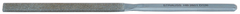 4'' Diamond Length - 8-1/2'' OAL (12.6 x 3.9mm) - Coarse Grit - Half Rd Diamond Heavy Duty File - Best Tool & Supply