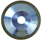 6 x 1 x 1-1/4'' - 1/8'' Abrasive Depth - 150 Grit - 3/8 Rim Type D12A2 Diamond Dish Wheel - Best Tool & Supply