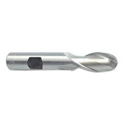 2" Dia. - 5" OAL - HSS - Ball End SE EM - 2 FL - Best Tool & Supply