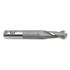 5/8'' Dia. - 4-5/8'' OAL - Uncoated HSS - Ball End SE EM - 2 FL - Best Tool & Supply