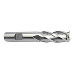 16mm Dia. x 3-3/4 Overall Length 4-Flute Square End M-42 Cobalt SE End Mill-Round Shank-Center Cut-Uncoated - Best Tool & Supply