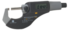 1 - 2" / 25 - 50mm Measuring Range - .0002 Accur. - Friction Thimble - Carbide Face - Micromaster Electronic Outside Micrometer - Best Tool & Supply