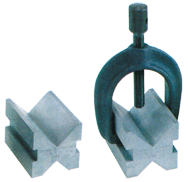 #599-749 - 1-1/2 x 1-1/2 x 2'' - V-Block & Clamp Set - Best Tool & Supply