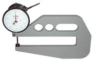 #DG10-16 - 0 - .050'' Range - .001" Graduation - 2'' Throat Depth - Dial Thickness Gage - Best Tool & Supply