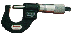 #T216XRL-1 - 0 - 1'' Measuring Range - .0001 Graduation - Ratchet Thimble - Carbide Face - Digital Outside Micrometer - Best Tool & Supply