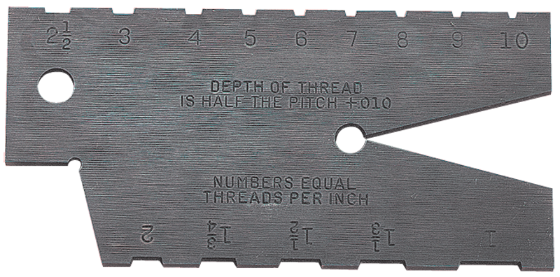 #284 - 1 to 10 Pitch - 29° Acme Screw Thread Gage - Best Tool & Supply