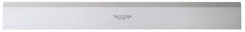 #380-24 - 24'' Long x 1-13/32'' Wide x 11/16'' Thick - Steel Straight Edge-No Bevel; No Graduations - Best Tool & Supply