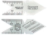 #C398M - Metric Standard 60° - .5mm and 1mm Graduation - Center Gage - Best Tool & Supply