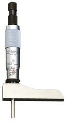 #443Z6RL - 0 - 6'' Measuring Range - Ratchet Thimble - Depth Micrometer with Half Base - Best Tool & Supply