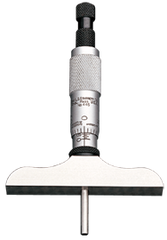 #445AZ-3RL -  0 - 3'' Measuring Range - Ratchet Thimble - Depth Micrometer - Best Tool & Supply