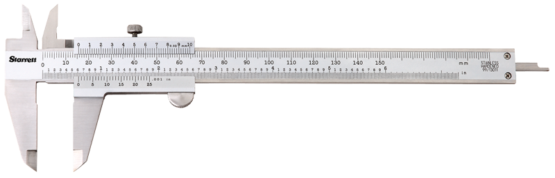 #125MEA-8/200 - 0 - 8 / 0 - 200mm Measuring Range (.002 /0.02mm Grad.) - Vernier Caliper - Best Tool & Supply