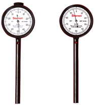 #650A1Z - 0-100 Dial Reading - Back Plunger Dial Indicator w/ 3 Pts & Deep Hole Attachment & Accessories - Best Tool & Supply