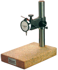 #653GJ - Kit Contains: .0005" Graduation; 0-25-0 Reading - Pink Granite Stand & Dial Indicator - Best Tool & Supply
