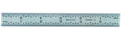 #C604RE-6 - 6" Long - 4R Graduation - 3/4'' Wide - Spring Tempered Chrome Scale - Best Tool & Supply