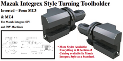 Mazak Integrex Style Turning Toolholder (Inverted Ð Form MC4 Left Hand) - Part #: CNC86 M34.5025L (Bottom) - Best Tool & Supply