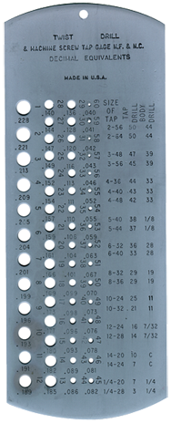 #52-480-015 - Number 61 to 80 - Drill Gage - Best Tool & Supply