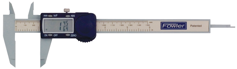 0 - 6" / 0 - 150mm Measuring Range (.0005" / .01mm; fractions in 1/64 increments Res.) - Poly-Cal Electronic Caliper - Best Tool & Supply