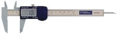 0 - 6" / 0 - 150mm Measuring Range (.0005" / .01mm; fractions in 1/64 increments Res.) - Poly-Cal Electronic Caliper - Best Tool & Supply