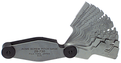 #615-6326 - 16 Leaves - Inch Pitch - Acme Screw Thread Gage - Best Tool & Supply