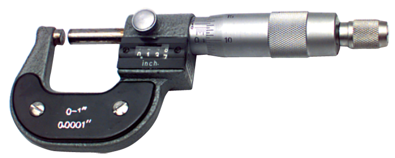 3 - 4'' Measuring Range - .0001 Graduation - Ratchet Thimble - Carbide Face - Digital Outsite Micrometer - Best Tool & Supply